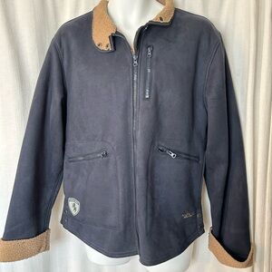 Jacket:  Moxie equestrian cavalero suede sherpa fleece lined riding coat xl